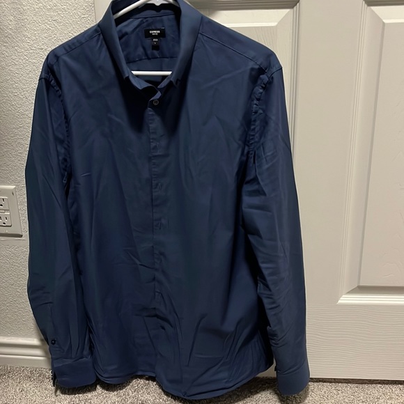 Express 1MX Slim fit button down long sleeve